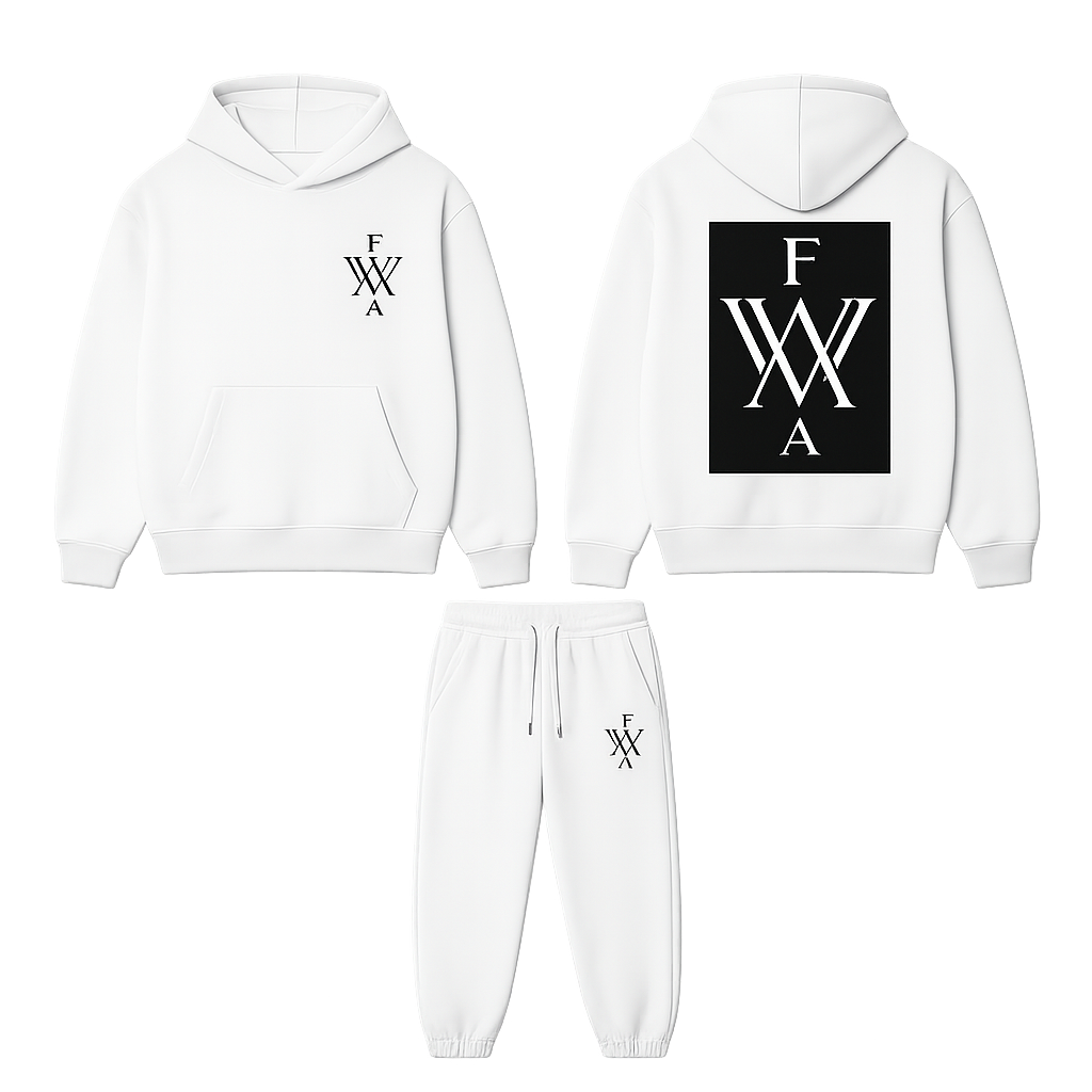 Fear Over Wonder Sweatpants (White)